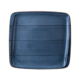 Bonna China Night Blue 10.5" x 10"  Square Blue Porcelain Plate